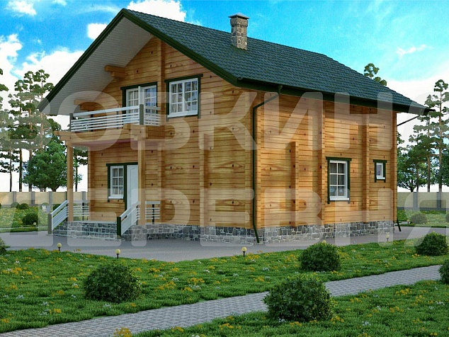 Дом из клееного бруса «Гамбург»