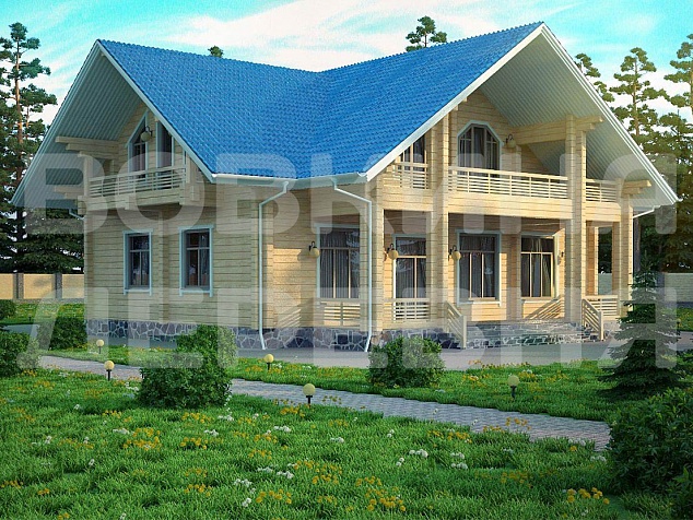 Дом из клееного бруса «Мельбурн»