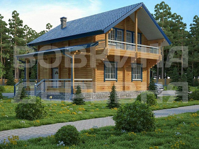 Дом из клееного бруса «Ларикс»