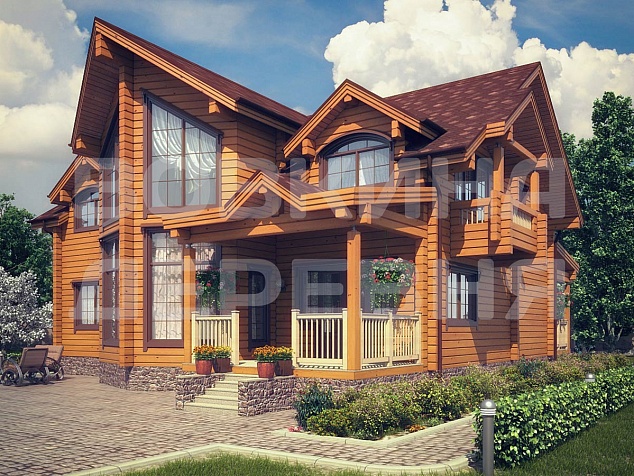 Дом из клееного бруса «Корвет»