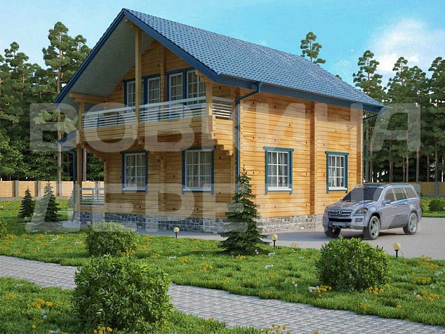 Дом из клееного бруса «Ларикс»