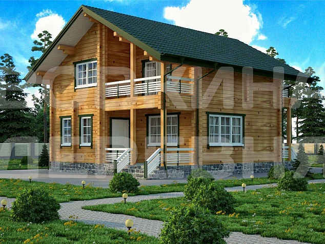 Дом из клееного бруса «Гамбург»